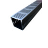 Aqua Drain 100/100 pvc ch with grey alu grating 1000mm