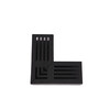 Piece d angle Star Drain  Mini  avec grille en aluminium noir - Premium Black