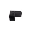 Piece d angle Star Drain  Mini  avec grille en aluminium noir - Premium Black