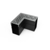 Star Drain hoekstuk met grijs inox  RVS  rooster - Diamond Line