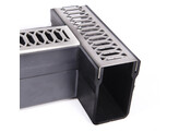 Pieza en T Star Drain con rejilla de acero inoxidable gris - Viking Line