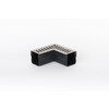 Cantoneira Star Drain  Mini  com grelha em aco inoxidavel cinzento - Viking Line