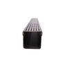 Aqua Drain 100/100 kunststof goot met Inox  RVS  rooster 1000mm