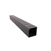 Aqua Drain 100/100 kunststof goot met Inox  RVS  rooster 1000mm