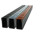 Star Drain caniveau en pvc et d une grille design en Acier CorTen 1000mm