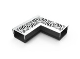 Star Drain Mini XS pvc hoekstuk met inox rooster - Falcon line