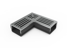 Star Drain Mini XS pvc hoekstuk met inox rooster