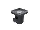 Star Point Stone szary 200 mm na 200 mm  wylewka boczna 75 mm - wylewka dolna 75/110 mm  z korkiem zamykaj cym.