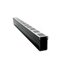 Caleira de plastico Star Drain com grelha de aluminio cinzento 1000 mm