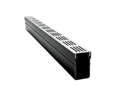 Rynna plastikowa Star Drain z szar  kratk  alu 1000mm